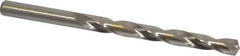 Cleveland - Letter J 135° High Speed Steel Jobber Drill - Bright Finish, Right Hand Cut, Spiral Flute, Straight Shank, 4-1/8" OAL, Split Point - Eagle Tool & Supply