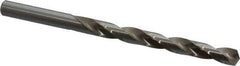 Cleveland - Letter M 135° High Speed Steel Jobber Drill - Bright Finish, Right Hand Cut, Spiral Flute, Straight Shank, 4-3/8" OAL, Split Point - Eagle Tool & Supply