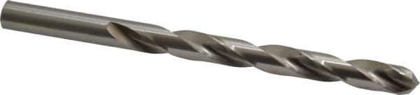 Cleveland - Letter R 135° High Speed Steel Jobber Drill - Bright Finish, Right Hand Cut, Spiral Flute, Straight Shank, 4-3/4" OAL, Split Point - Eagle Tool & Supply