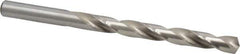 Cleveland - Letter S 135° High Speed Steel Jobber Drill - Bright Finish, Right Hand Cut, Spiral Flute, Straight Shank, 4-7/8" OAL, Split Point - Eagle Tool & Supply