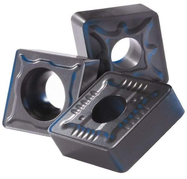 Walter - SNMG433 R3 Grade VP1510 Carbide Turning Insert - TiCN/Al2O3/TiN Finish, 90° Square, 1/2" Inscr Circle, 3/16" Thick, 3/64" Corner Radius - Eagle Tool & Supply