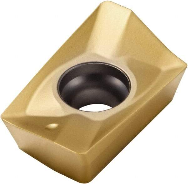 Seco - XOMX180608 M10 Grade F30M Carbide Milling Insert - TiAlN/TiN Finish, 1/4" Thick, 0.031" Corner Radius - Eagle Tool & Supply