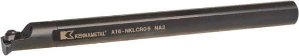 Kennametal - NP.., 5° Lead Angle A-NKLC Internal Right Hand Indexable Profiling Toolholder - 1" Shank Width, 12" Long, Steel, Through Coolant - Eagle Tool & Supply