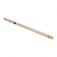 Made in USA - 30" Long Replacement Handle for Sledge Hammers - 1-1/4" Eye Length x 1" Eye Width, Hickory, 6 to 8 Lb Capacity, Material Grade Type A - Eagle Tool & Supply