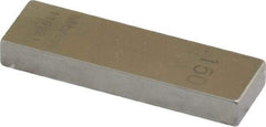 Mitutoyo - 0.15" Rectangular Steel Gage Block - Accuracy Grade 0, Includes Certificate of Inspection - Eagle Tool & Supply