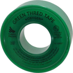 Federal Process - 1/2" Wide x 260" Long Oxygen Pipe Repair Tape - 3.7 mil Thick, -450 to 550°F, Green - Eagle Tool & Supply