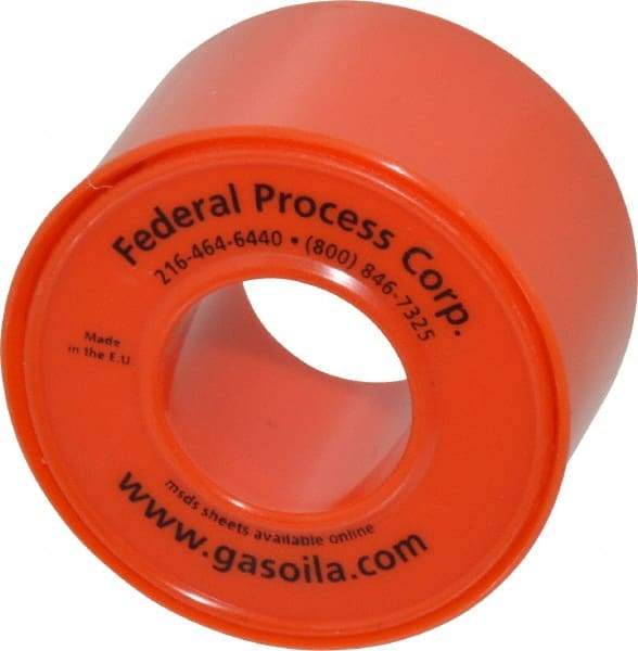 Federal Process - 1" Wide x 520" Long General Purpose Pipe Repair Tape - 3 mil Thick, -450 to 550°F, White - Eagle Tool & Supply