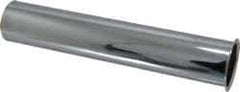 Federal Process - 1-1/2 Inside Diameter, 8 Inch Long, Single Flange, Sink Tailpiece - Chrome Coated, Brass, 22 Gauge - Eagle Tool & Supply