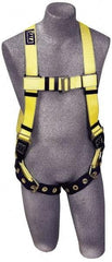 DBI/SALA - 420 Lb Capacity, Size Universal, Full Body Vest Safety Harness - Polyester Webbing, Tongue Leg Strap, Pass-Thru Chest Strap - Eagle Tool & Supply