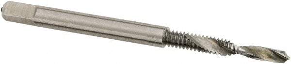Interstate - 1/2-14 NPTF, 4-3/8" OAL, 45/64" Drill Diam x 1-1/4" Drill Length, Combination Drill & Tap - 4 Flutes, 1-3/8" Thread Length, High Speed Steel - Eagle Tool & Supply