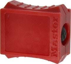 Master Lock - 3/4 Wide, Prong-Covering Plug Lockout - 110/120 Volt, 3/4 Max Cord Diam, Includes Labels, English/French/Spanish - Eagle Tool & Supply