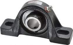 Browning - 3/4" ID, 5" OAL x 2-17/32" OAH Pillow Block - 1,444 Lb Static Cap, 2,611 Lb Dyn Cap, 3-25/32" Btw Mnt Hole Ctrs, 1-5/16" Base-to-Ctr Ht, Cast Iron - Eagle Tool & Supply