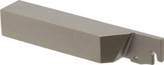 Iscar - External Thread, 1" Max Depth of Cut, 0.146" Min Groove Width, 4-1/2" OAL, Left Hand Indexable Grooving Cutoff Toolholder - 3/4" Shank Height x 3/4" Shank Width, TAG Insert Style, TGT Toolholder Style, Series Tang-GripIQ - Eagle Tool & Supply