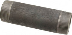 Made in USA - Schedule 80, 2" Diam x 7" Long Black Pipe Nipple - Threaded - Eagle Tool & Supply