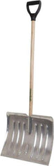 True Temper - 18 Inch Wide Blade x 15 Inch High Blade Snow Shovel - 38 Inch Long Ash Shaft Handle with Poly D-Grip - Eagle Tool & Supply