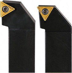 Seco - STFC, Right Hand Cut, 90° Lead Angle, 12mm Shank Height x 12mm Shank Width, Neutral Rake Indexable Turning Toolholder - 80mm OAL, TC..1102.. Insert Compatibility, Series Screw Lock - Eagle Tool & Supply