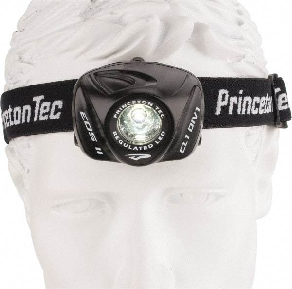 Princeton Tec - White LED Bulb, 105 Lumens, Hands-free Flashlight - Black Plastic Body, 3 AAA Batteries Included - Eagle Tool & Supply