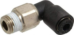Legris - 4mm Outside Diam, 1/8 BSPT, Nylon Push-to-Connect Tube Male Swivel Elbow - 290 Max psi, Tube to Male BSPT Connection, Buna Nitrile O-Ring - Eagle Tool & Supply