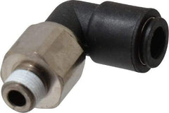 Legris - 8mm Outside Diam, 1/8 BSPT, Nylon Push-to-Connect Tube Male Swivel Elbow - 290 Max psi, Tube to Male BSPT Connection, Buna Nitrile O-Ring - Eagle Tool & Supply