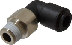 Legris - 8mm Outside Diam, 1/4 BSPT, Nylon Push-to-Connect Tube Male Swivel Elbow - 290 Max psi, Tube to Male BSPT Connection, Buna Nitrile O-Ring - Eagle Tool & Supply