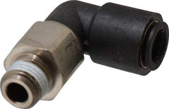 Legris - 10mm Outside Diam, 1/4 BSPT, Nylon Push-to-Connect Tube Male Swivel Elbow - 290 Max psi, Tube to Male BSPT Connection, Buna Nitrile O-Ring - Eagle Tool & Supply