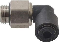 Legris - 4mm Outside Diam, 1/8 BSPP, Nylon Push-to-Connect Tube Male Swivel Elbow - 290 Max psi, Tube to Male BSPP Connection, Buna Nitrile O-Ring - Eagle Tool & Supply