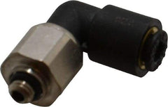 Legris - 4mm Outside Diam, M5x0.8 Metric, Nylon Push-to-Connect Tube Male Swivel Elbow - 290 Max psi, Tube to Metric Thread Connection, Buna-N O-Ring - Eagle Tool & Supply