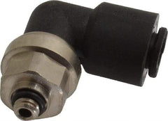 Legris - 6mm Outside Diam, M5x0.8 Metric, Nylon Push-to-Connect Tube Male Swivel Elbow - 290 Max psi, Tube to Metric Thread Connection, Buna-N O-Ring - Eagle Tool & Supply