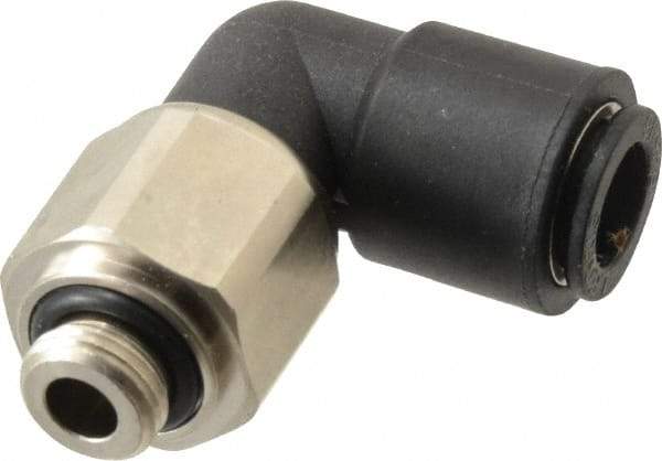 Legris - 8mm Outside Diam, 1/8 BSPP, Nylon Push-to-Connect Tube Male Swivel Elbow - 290 Max psi, Tube to Male BSPP Connection, Buna Nitrile O-Ring - Eagle Tool & Supply