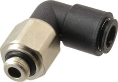 Legris - 8mm Outside Diam, 1/8 BSPP, Nylon Push-to-Connect Tube Male Swivel Elbow - 290 Max psi, Tube to Male BSPP Connection, Buna Nitrile O-Ring - Eagle Tool & Supply