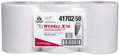 WypAll - X70 Dry Shop Towel/Industrial Wipes - Center Pull, 13-3/8" x 9-3/4" Sheet Size, White - Eagle Tool & Supply