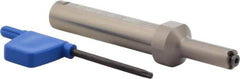 Iscar - MG, Internal, Right Hand, 0.09" Max Depth of Cut, 0.02 to 0.118" Groove Width, Indexable Grooving Tool Holder - GIQR/L 11 Insert Compatibility, 1/2" Shank Width, 3.62" OAL, Through Coolant - Eagle Tool & Supply