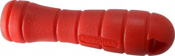 Nicholson - 4-3/4" Long, Screw On, Plastic File Handle - For Use with 10, 12 & 14" Files - Eagle Tool & Supply