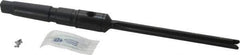 Allied Machine and Engineering - Series Y, 3/8 to 27/64" Diam, 2MT Taper Shank, Straight Flute Spade Drill - 4-3/8" Max Depth, 6-19/32" Body Length, 9-7/16" OAL, Extended Length, Through Coolant - Eagle Tool & Supply