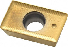 Seco - APKT1604 ME14 Grade F40M Carbide Milling Insert - TiAlN/TiN Finish, 0.187" Thick, 0.031" Corner Radius - Eagle Tool & Supply