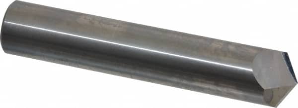 Accupro - 3/4" Diam 2 Flute Single End Solid Carbide Chamfer Mill - Eagle Tool & Supply