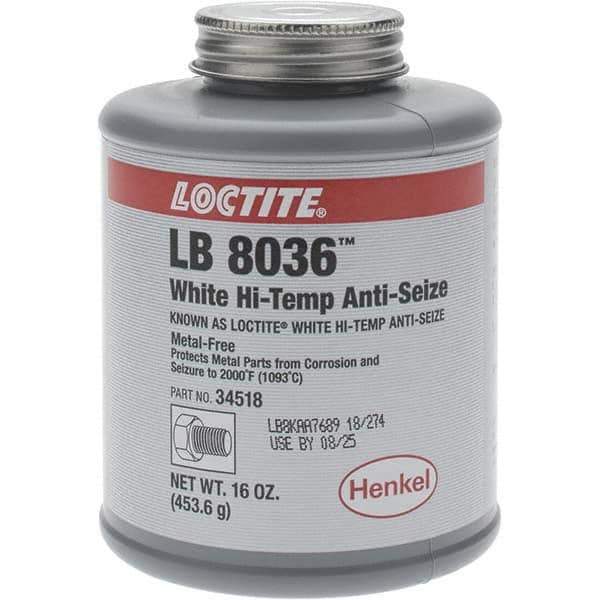 Loctite - 16 oz Brush Top High Temperature Anti-Seize Lubricant - Graphite, 2,000°F - Eagle Tool & Supply