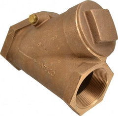 NIBCO - 2" Bronze Check Valve - Y-Pattern, FNPT x FNPT, 400 WOG - Eagle Tool & Supply