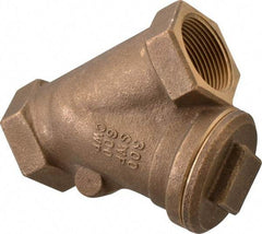 NIBCO - 1-1/4" Bronze Check Valve - Y-Pattern, FNPT x FNPT, 600 WOG - Eagle Tool & Supply