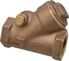 NIBCO - 3/4" Bronze Check Valve - Y-Pattern, FNPT x FNPT, 600 WOG - Eagle Tool & Supply