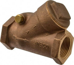 NIBCO - 1" Bronze Check Valve - Y-Pattern, FNPT x FNPT, 600 WOG - Eagle Tool & Supply