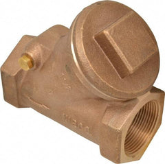 NIBCO - 1-1/2" Bronze Check Valve - Y-Pattern, FNPT x FNPT, 600 WOG - Eagle Tool & Supply