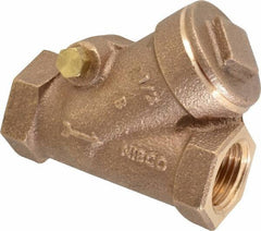 NIBCO - 1/2" Bronze Check Valve - Y-Pattern, FNPT x FNPT, 600 WOG - Eagle Tool & Supply