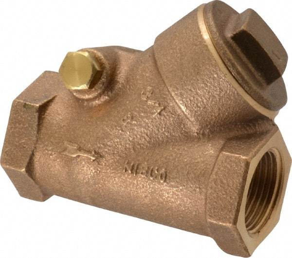 NIBCO - 3/4" Bronze Check Valve - Y-Pattern, FNPT x FNPT, 600 WOG - Eagle Tool & Supply