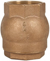 NIBCO - 2" Bronze Check Valve - Inline, FNPT x FNPT, 250 WOG - Eagle Tool & Supply