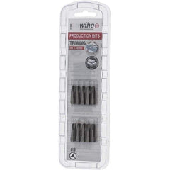 Wiha - 1/4" Drive, #5 Tri-Wing Screwdriver Bit - 1" OAL - Eagle Tool & Supply