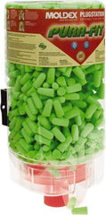 Moldex - Disposable Non-Refillable Earplug Dispenser with 33 dB Earplugs - Green Earplugs, 500 Pairs, Includes Mounting Bracket, Template & Hardware - Eagle Tool & Supply