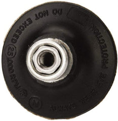 Standard Abrasives - 2" Diam Quick-Change Type R Disc Backing Pad - 1/4" Shank Diam, Medium Density, 25,000 RPM, Lockit Compatible - Eagle Tool & Supply