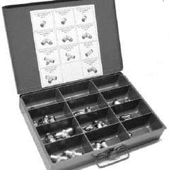 Alpha Technologies - 96 Piece, Push to Connect Fitting Kit - Mixed Swift Fit Universal Threads, Mixed Tube Sizes - Eagle Tool & Supply