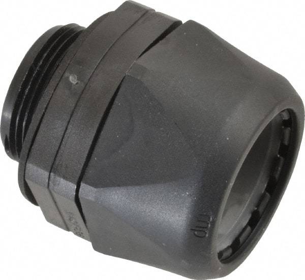 Murrplastik - 1-1/4" Trade, Nylon Compression Straight Liquidtight Conduit Connector - Noninsulated - Eagle Tool & Supply